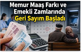 Memur Maaş Farkı ve Emekli Zamlarında Geri Sayım...
