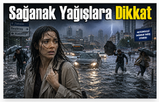 Sağanak yağışlara dikkat..