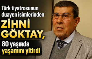 Türk tiyatrosunun duayen isimlerinden Zihni Göktay,...