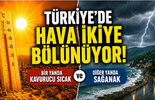Türkiye'de Hava İkiye Bölünüyor! Bir Yanda...