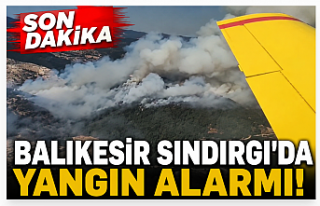 Balıkesir Sındırgı’da Yangın Alarmı: Havadan...