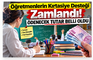 Öğretmenlerin Kırtasiye Desteği Zamlandı: Ödenecek...