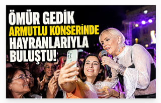 Ömür Gedik konserinde hayranların selfie yarışı...