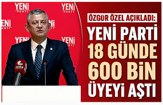 Özgür Özel açıkladı: YENİ Parti 18 günde 600...