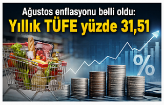 Ağustos enflasyonu belli oldu: Yıllık TÜFE yüzde...