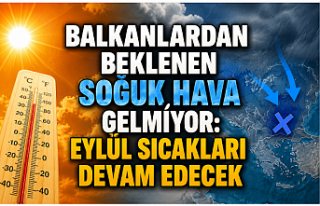 Balkanlardan Beklenen Soğuk Hava Gelmiyor: Eylül...