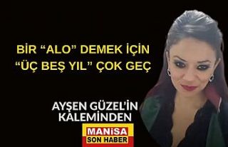 BİR “ALO” DEMEK İÇİN “ÜÇ BEŞ YIL” ÇOK...