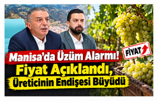 Manisa’da Üzüm Alarmı! Fiyat Açıklandı, Üreticinin...