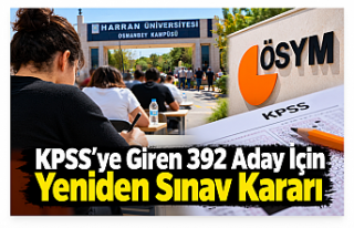 ÖSYM'den KPSS’ye Giren 392 Aday İçin Flaş...