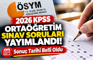2026 KPSS Ortaöğretim Sınav Soruları Yayımlandı!...