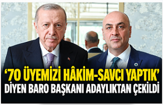 “70 Üyemizi Hâkim-Savcı Yaptık” Diyen Baro...