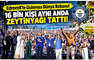 Edremit’te Guinness Dünya Rekoru! 16 Bin Kişi...
