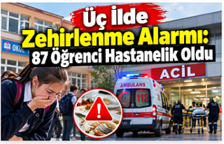 Üç İlde Zehirlenme Alarmı: 87 Öğrenci Hastanelik...
