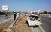 Demirci kavşağında trafik kazası 4 yaralı