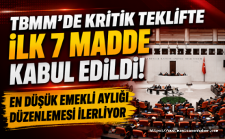 TBMM'de Kritik Teklifte İlk 7 Madde Kabul Edildi: En Düşük Emekli Aylığı Düzenlemesi İlerliyor