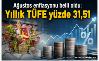 Ağustos enflasyonu belli oldu: Yıllık TÜFE yüzde 31,51