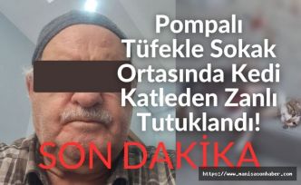 Pompalı Tüfekle Sokak Ortasında Kedi Katleden Zanlı Tutuklandı!