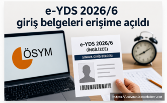 e-YDS 2026/6 İngilizce sınav giriş belgeleri erişime açıldı