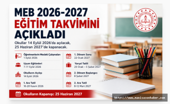 MEB 2026-2027 Eğitim Takvimini Açıkladı: Okullar 14 Eylül'de Açılacak