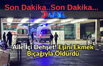 Aile İçi Dehşet! Eşini Ekmek Bıçağıyla Öldürdü