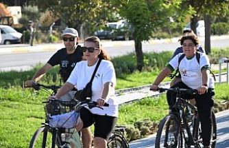 Manisa Akhisarlılar sağlıklı yaşama pedal çevirdi