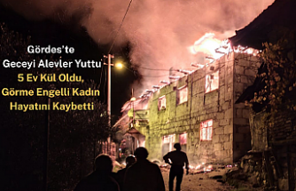 Gördes’te Geceyi Alevler Yuttu! 5 Ev Kül Oldu, Görme Engelli Kadın Hayatını Kaybetti