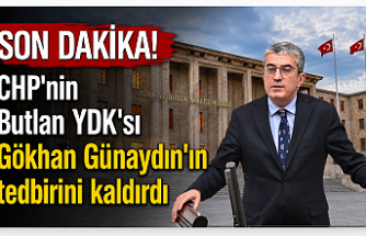 SON DAKİKA!  CHP'nin Butlan YDK'sı Gökhan Günaydın'ın  tedbirini kaldırdı