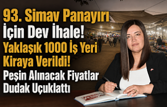 93. Simav Panayırı İçin Dev İhale! Yaklaşık 1000 İş Yeri Kiraya Verildi! Peşin Alınacak Fiyatlar Dudak Uçuklattı