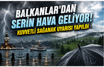 Balkanlar'dan Serin Hava Geliyor! Kuvvetli Sağanak Uyarısı Yapıldı
