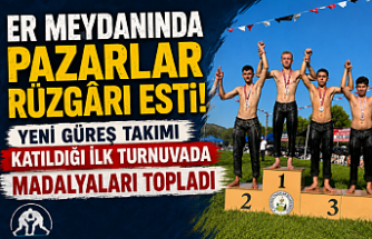 Er Meydanında Pazarlar Rüzgârı Esti! Yeni Güreş Takımı Katıldığı İlk Turnuvada Madalyaları Topladı