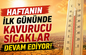 Haftanın İlk Gününde Kavurucu Sıcaklar Devam Ediyor!