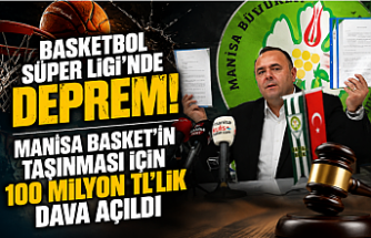 Basketbol Süper Ligi'nde Deprem! Manisa Basket'in Taşınması İçin 100 Milyon TL'lik Dava Açıldı