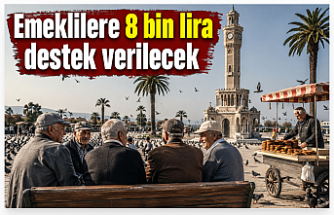 Emeklilere 8 bin lira destek verilecek