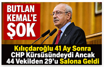 Kılıçdaroğlu 41 Ay Sonra CHP Kürsüsündeydi Ancak 44 Vekilden 29'u Salona Geldi