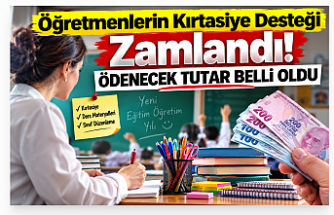 Öğretmenlerin Kırtasiye Desteği Zamlandı: Ödenecek Tutar Belli Oldu