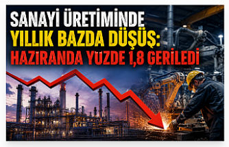 Sanayi Üretiminde Yıllık Bazda Düşüş: Haziranda Yüzde 1,8 Geriledi