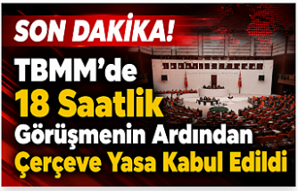 SON DAKİKA! TBMM'de 18 Saatlik Görüşmenin Ardından Çerçeve Yasa Kabul Edildi