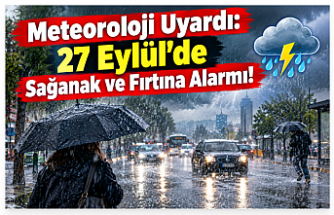 27 Eylül’de Havaya Dikkat! Sağanak ve Fırtına Etkili Olacak