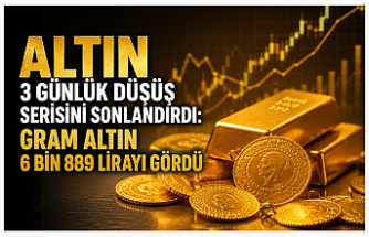 Altın 3 Günlük Düşüş Serisini Sonlandırdı: Gram Altın 6 Bin 889 Lirayı Gördü