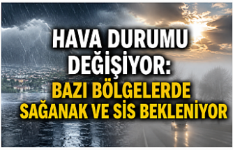 Hava Durumu Değişiyor: Bazı Bölgelerde Sağanak ve Sis Bekleniyor