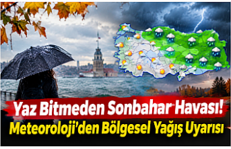 Yaz Bitmeden Sonbahar Havası! Meteoroloji’den Bölgesel Yağış Uyarısı