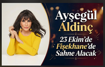 Ayşegül Aldinç, 23 Ekim’de Fişekhane’de Sahne Alacak
