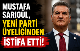 Mustafa Sarıgül, YENİ Parti Üyeliğinden İstifa Etti!