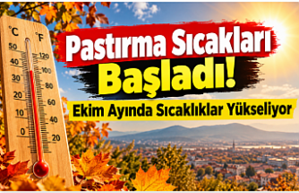Pastırma Sıcakları Başladı! Ekim Ayında Sıcaklıklar Yükseliyor