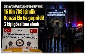 Simav’da Uyuşturucu Operasyonu: 16 Bin 708 İçimlik Bonzai Ele Ge geçirildi