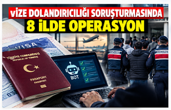 VİZE DOLANDIRICILIĞI SORUŞTURMASINDA 8 İLDE OPERASYON: 370 MİLYON TL’LİK TAHSİLAT İNCELENİYOR