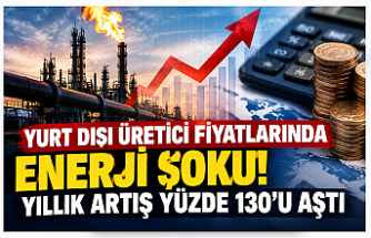 YURT DIŞI ÜRETİCİ FİYATLARINDA ENERJİ ŞOKU! YILLIK ARTIŞ YÜZDE 130’U AŞTI