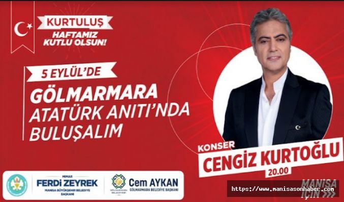 CENGİZ KURTOĞLU, 5 EYLÜL’DE GÖLMARMARA’DA