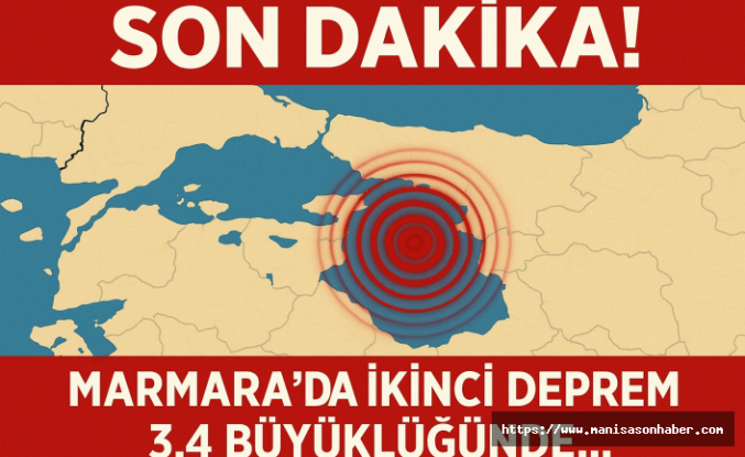 SON DAKİKA! Marmara Denizinde ikinci deprem! 
