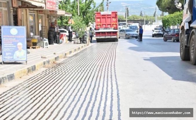 Manisa Soma’da asfalt çalışmaları tamamlandı
